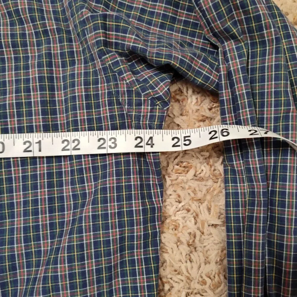 Ralph Lauren Men Size‎ M Blake Plaid Oxford Long Sleeve Button Up Shirt